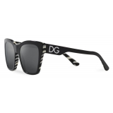 Dolce & Gabbana - Occhiale da Sole DG Print - Nero Zebra - Dolce & Gabbana Eyewear