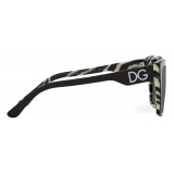 Dolce & Gabbana - Occhiale da Sole DG Print - Nero Zebra - Dolce & Gabbana Eyewear