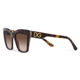 Dolce & Gabbana - Occhiale da Sole DG Print - Havana - Dolce & Gabbana Eyewear