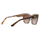 Dolce & Gabbana - DG Print Sunglasses - Havana - Dolce & Gabbana Eyewear