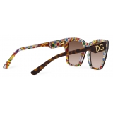 Dolce & Gabbana - Occhiale da Sole DG Print - Havana - Dolce & Gabbana Eyewear