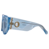 Linda Farrow - Occhiali da Sole Debbie D-Frame in Blu - LFL1059C9SUN - Linda Farrow Eyewear