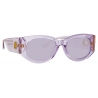 Linda Farrow - Debbie D-Frame Sunglasses in Lilac - LFL1059C10SUN - Linda Farrow Eyewear