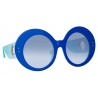 Linda Farrow - Occhiali da Sole Paco Rabanne Donyale Oversized in Blu - LFL1120C6SUN - Linda Farrow Eyewear