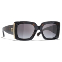 Chanel - Rectangular Sunglasses - Brown Gray Gradient - Chanel Eyewear