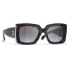 Chanel - Occhiali da Sole Rettangolari - Marrone Grigio Sfumate - Chanel Eyewear