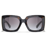 Chanel - Rectangular Sunglasses - Brown Gray Gradient - Chanel Eyewear