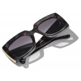 Chanel - Rectangular Sunglasses - Brown Gray Gradient - Chanel Eyewear