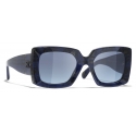 Chanel - Rectangular Sunglasses - Blue Gradient - Chanel Eyewear