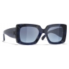 Chanel - Rectangular Sunglasses - Blue Gradient - Chanel Eyewear