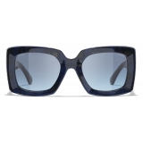 Chanel - Rectangular Sunglasses - Blue Gradient - Chanel Eyewear