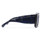 Chanel - Rectangular Sunglasses - Blue Gradient - Chanel Eyewear