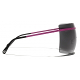 Chanel - Shield Sunglasses - Pink Dark Gray - Chanel Eyewear