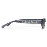 Chanel - Rectangular Sunglasses - Black Gray Gradient - Chanel Eyewear