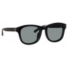 Linda Farrow - Edson D-Frame Sunglasses in Black - LFL1385C4SUN - Linda Farrow Eyewear