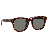 Linda Farrow - Occhiali da Sole Edson D-Frame in Tartaruga - LFL1385C4SUN - Linda Farrow Eyewear