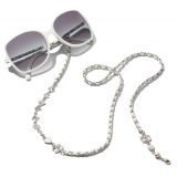 Chanel - Occhiali da Sole Quadrati - Bianco Grigio Sfumato - Chanel Eyewear