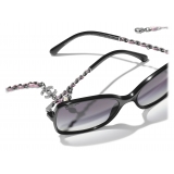 Chanel - Square Sunglasses - Black Gray Gradient - Chanel Eyewear