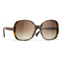 Chanel - Square Sunglasses - Tortoise - Chanel Eyewear