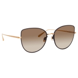 Linda Farrow - Eloise Cat Eye Sunglasses in Rose Gold - LFL1336C4SUN - Linda Farrow Eyewear