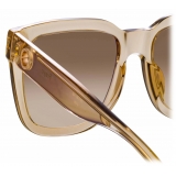 Linda Farrow - Freya Square Sunglasses in Ash - LFL1175C4SUN - Linda Farrow Eyewear