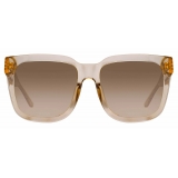 Linda Farrow - Freya Square Sunglasses in Ash - LFL1175C4SUN - Linda Farrow Eyewear