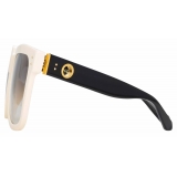 Linda Farrow - Occhiali da Sole Freya Square in Crema Nero - LFL1175C3SUN - Linda Farrow Eyewear