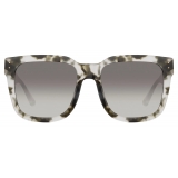 Linda Farrow - Freya D-Frame Sunglasses in Black Grey Tortoiseshell - LFL1175C6SUN - Linda Farrow Eyewear