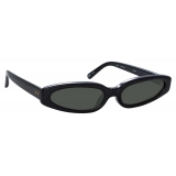 Linda Farrow - Jardine Angular Sunglasses in Black - LFL960C1SUN - Linda Farrow Eyewear