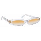 Linda Farrow - Jardine Angular Sunglasses in Clear - LFL960C3SUN - Linda Farrow Eyewear