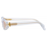 Linda Farrow - Jardine Angular Sunglasses in Clear - LFL960C3SUN - Linda Farrow Eyewear