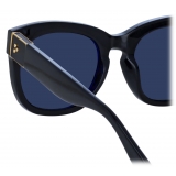 Linda Farrow - Jenson D-Frame Sunglasses in Black - LFL1384C1SUN - Linda Farrow Eyewear