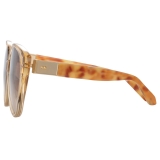 Linda Farrow - Occhiali da Sole Katia Cat Eye in Zafferano - LFL1417C5SUN - Linda Farrow Eyewear