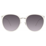 Linda Farrow - Occhiali da Sole Kings Oversized in Bianco - LFL747C4SUN - Linda Farrow Eyewear