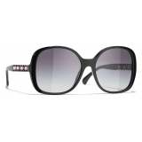 Chanel - Square Sunglasses - Black - Chanel Eyewear