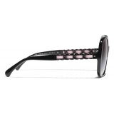 Chanel - Square Sunglasses - Black - Chanel Eyewear