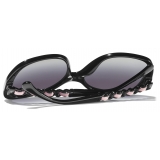 Chanel - Occhiali da Sole Quadrati - Nero - Chanel Eyewear