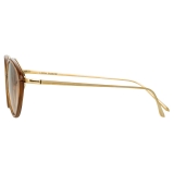 Linda Farrow - Occhiali da Sole Lucy Cat Eye in Tabacco - LFL1086C3SUN - Linda Farrow Eyewear