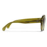 Chanel - Occhiali da Sole a Farfalla - Kaki - Chanel Eyewear