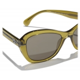 Chanel - Butterfly Sunglasses - Khaki - Chanel Eyewear