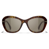 Chanel - Butterfly Sunglasses - Dark Tortoise - Chanel Eyewear