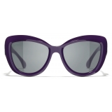 Chanel - Butterfly Sunglasses - Purple - Chanel Eyewear