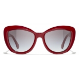 Chanel - Occhiali da Sole a Farfalla - Rosso - Chanel Eyewear