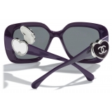 Chanel - Occhiali da Sole Quadrati - Viola - Chanel Eyewear