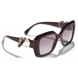 Chanel - Square Sunglasses - Burgundy - Chanel Eyewear