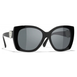 Chanel - Occhiali da Sole Quadrati - Nero - Chanel Eyewear