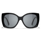 Chanel - Square Sunglasses - Black - Chanel Eyewear