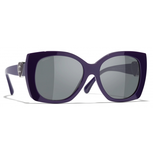 Chanel - Occhiali da Sole Quadrati - Viola - Chanel Eyewear