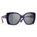 Chanel - Occhiali da Sole Quadrati - Viola - Chanel Eyewear