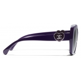 Chanel - Occhiali da Sole Quadrati - Viola - Chanel Eyewear